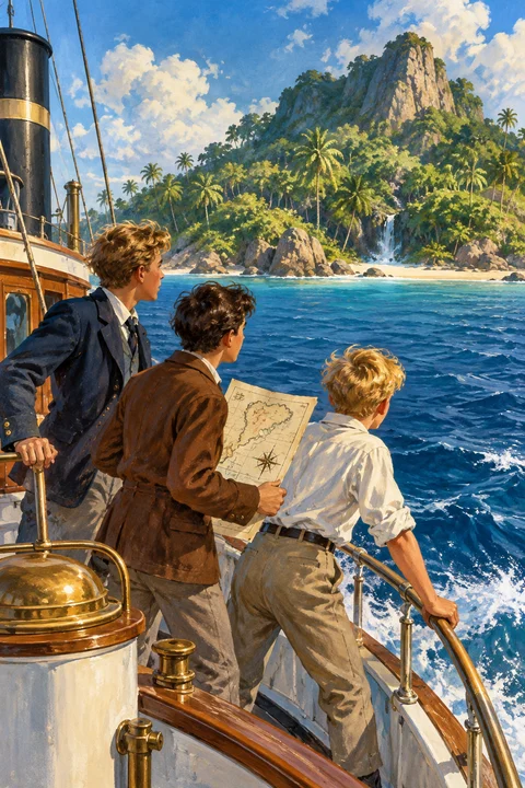 The Rover Boys on Treasure Isle; or, The Strange Cruise of the Steam Yacht